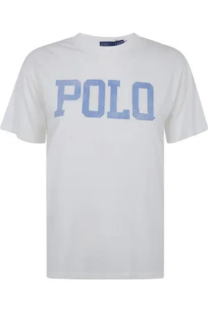Ralph Lauren Top, Dame, Hvid, S, Strik T-shirt