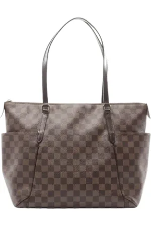 LOUIS VUITTON Pre-owned, Dame, Brun, ONE SIZE, Uld, Pre-owned canvas tasker