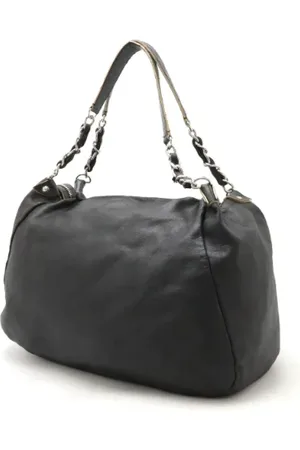 CHANEL Pre-owned, Dame, Sort, ONE SIZE, Tyl, Pre-owned Laeder totes