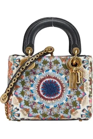 Dior Pre-owned, Dame, Blå, ONE SIZE, Uld, Pre-owned canvas håndtasker