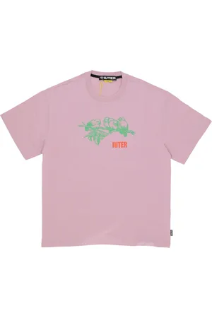 IUTER Top, Herre, Lyserød, XL, Bomuld, Lyserød Herre Tee Skjorte