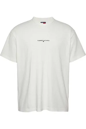Tommy Hilfiger Top, Herre, Hvid, M, Bomuld, Hvid Bomuld T-shirt Regular Fit