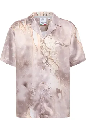 Carlo Colucci Skjorte, Herre, , XL, Ornament Strik Oversize Skjorte