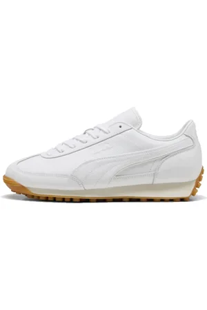 PUMA Sko, Herre, Hvid, 45 EU, Læder, Retro Easy Rider Læder Sneaker