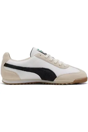 PUMA Sko, Herre, Hvid, 44 EU, Læder, Retro Hvid & Sort Sneakers
