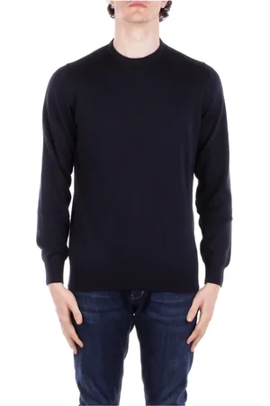 Barbour Strik, Herre, Blå, 2XL, Bomuld, Blå Logo Front Sweater