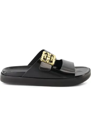 Givenchy Sko, Dame, Sort, 38 EU, Sort Liquid Dad Sandal Sliders Kvinder
