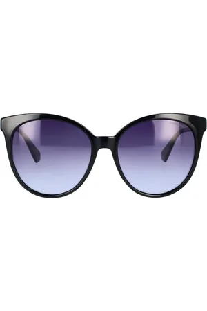 Polaroid Tilbehør, unisex, Sort, 57 MM, Elegant Bordeaux Solbriller med Strass Detalje