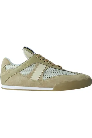 Chloé Sko, Dame, Grøn, 38 EU, Suede, Suede Strik Low-Top Sneakers