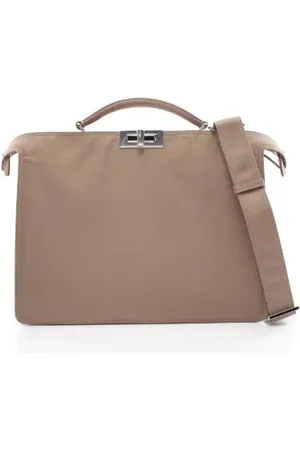 Fendi Pre-owned, Herre, , ONE SIZE, Uld, Pre-owned canvas håndtasker