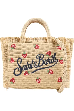 MC2 SAINT BARTH Taske, Dame, , ONE SIZE, Straw Vanity Mini Taske i Jordbær