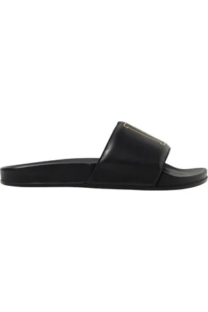 Rhude Sko, Herre, Sort, 45 EU, Læder, Afslappet læder slides