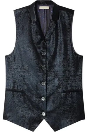 Mes Demoiselles Jakke, Dame, Sort, S, Polyester, Sort Velour Ærmeløs Vest
