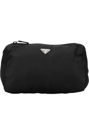 Prada Pre-owned, Dame, Sort, ONE SIZE, Nylon, Pre-owned Laeder prada-tasker