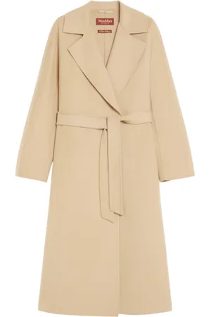 Max Mara Frakke, Dame, , 2XS, Sand Frakker med Cles