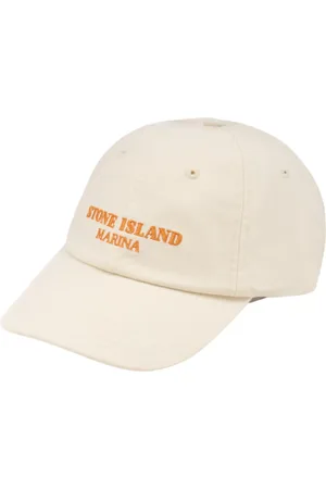 Stone Island Tilbehør, Herre, Hvid, ONE SIZE, Marine Ivory Cap Hat