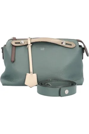 Fendi Pre-owned, Dame, Grøn, ONE SIZE, Uld, Pre-owned Laeder fendi-tasker