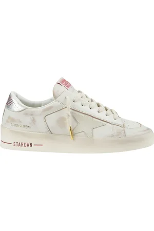 Golden Goose Sko, Dame, Hvid, 39 EU, Læder, Hvide Læder Stardan Sneakers