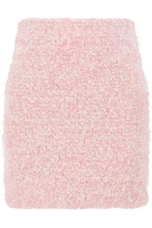 Balenciaga Nederdel, Dame, Lyserød, M, Bomuld, Bomuld Mini Nederdel med Lynlås