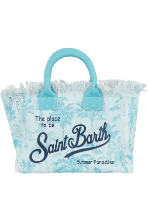 MC2 SAINT BARTH Taske, Dame, Flerfarvet, ONE SIZE, Bomuld, Strandtryk Lille Canvas Taske