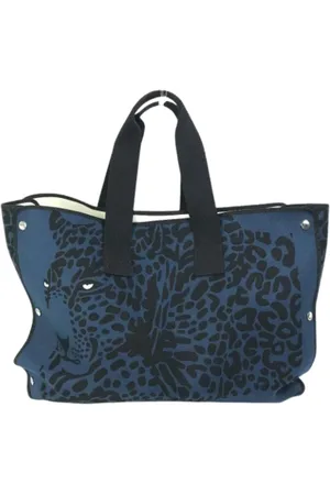 Hermès Pre-owned, Dame, Blå, ONE SIZE, Bomuld, Pre-owned Bomuld skuldertasker
