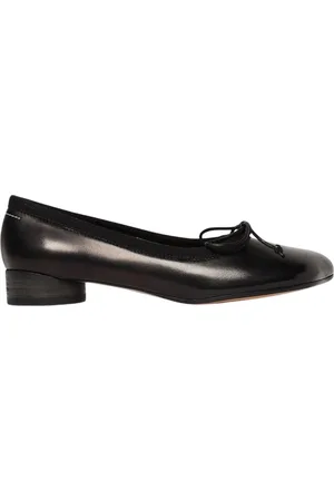 Maison Margiela Sko, Dame, Sort, 40 EU, Sorte Balletflader med Sløjfedetalje