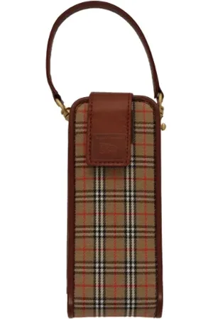 Burberry Pre-owned, Dame, , ONE SIZE, Uld, Pre-owned Canvas pouches