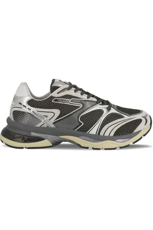 ETONIC Sko, Dame, Grå, 40 EU, Læder, Chimera Sølv Mesh Sneakers