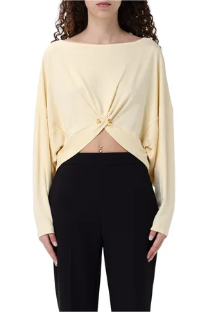 Elisabetta Franchi Top, Dame, Gul, L, Damestrikkeri Kollektion