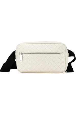 Bottega Veneta Pre-owned, Herre, Hvid, ONE SIZE, Uld, Pre-owned Laeder crossbody-tasker