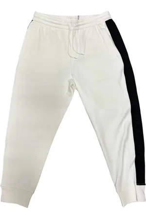 Emporio Armani Bukser, Herre, Hvid, L, Uld, Stilfulde bukser til mænd