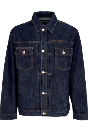 Billionaire Boys Club Jakke, Herre, Blå, S, Denim, Jakke jeans mænds script Denim Jacket Indigo
