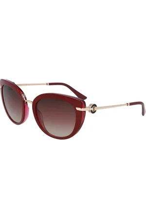 Bvlgari Tilbehør, Dame, Rød, 54 MM, Uld, Kat Eye Solbriller Model BV 8231B