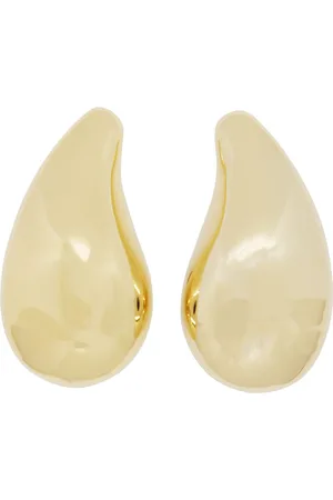 Courrèges Tilbehør, Dame, Gul, ONE SIZE, Metal Drop Øreringe