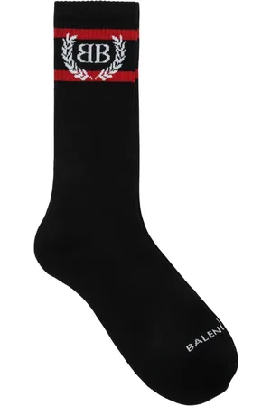 Balenciaga Undertøj, Herre, Sort, XL, Uld, Stilfulde Sokker til Hverdagsbrug