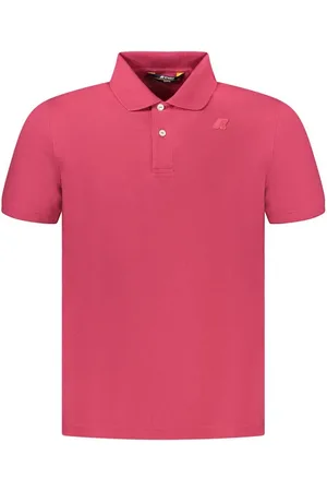 K-Way Top, Herre, Lyserød, L, Bomuld, Rosa Bomuld Polo Skjorte