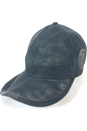 Fendi Pre-owned, Dame, Sort, ONE SIZE, Tyl, Pre-owned Stof hatte