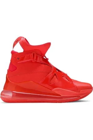 Jordan Sko, Herre, Rød, 44 1/2 EU, Læder, October Læder Sneakers