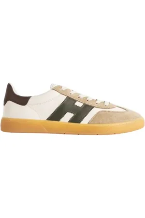 Hogan Sko, Herre, Flerfarvet, 40 EU, Læder, Cool Ivory Khaki Sneakers