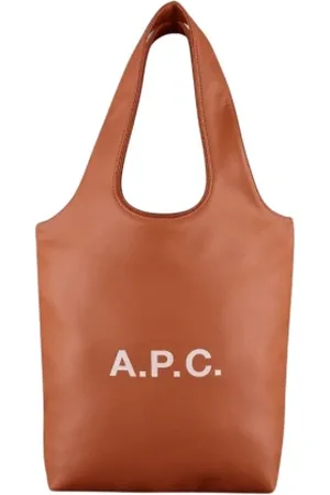A.P.C. Taske, Herre, Brun, ONE SIZE, Uld, Unisex Faux Leather Tote Taske