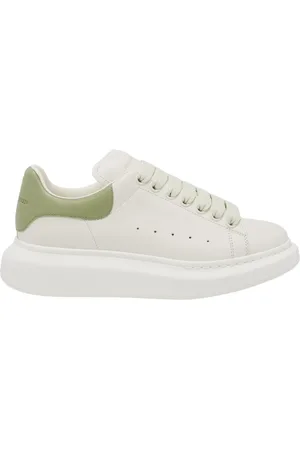 Alexander McQueen Sko, Dame, Hvid, 38 EU, Læder, Hvide Lædersneakers til Kvinder