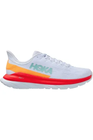 Hoka One One Sport, Dame, Rød, 38 EU, Mach 4 Løbesko Hvid Rød