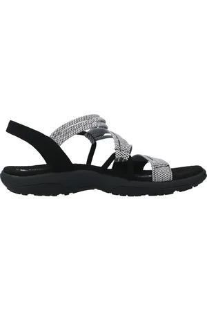 Skechers Sko, Dame, Grå, 40 EU, Slim Reggae Flade Sandaler