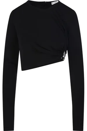 CHRISTOPHER ESBER Top, Dame, Sort, 2XS, Sort Kvarts Langærmet Top
