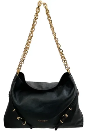 Givenchy Pre-owned, Dame, Sort, ONE SIZE, Uld, Pre-owned Laeder skuldertasker