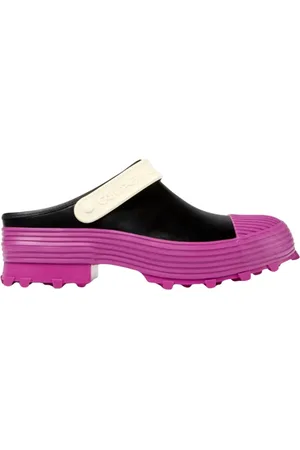 Camper Sko, Herre, Sort, 45 EU, Læder, Platform Sole Tractor Sandaler