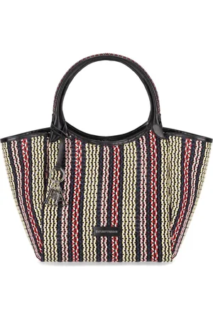 Emporio Armani Taske, Dame, Flerfarvet, ONE SIZE, Bomuld, Multifarvet Vævet Indkøbstaske