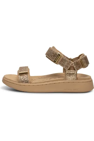 Woden Sko, Dame, Gul, 41 EU, Line Glitter