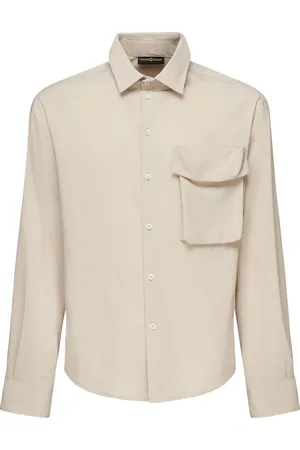 Giuliano Galiano Skjorte, Herre, , S, Polyester, Kortærmet Knappeskjorte