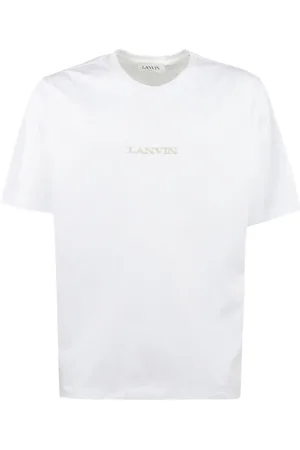 Lanvin Top, Herre, Hvid, XL, Bomuld, Bouclé T-shirt